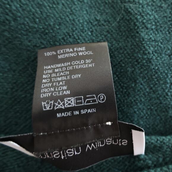 CHRISTIAN WIJNANTS Kopan Merino Wool Sweater In Pine Green Size M - Picture 6 of 9